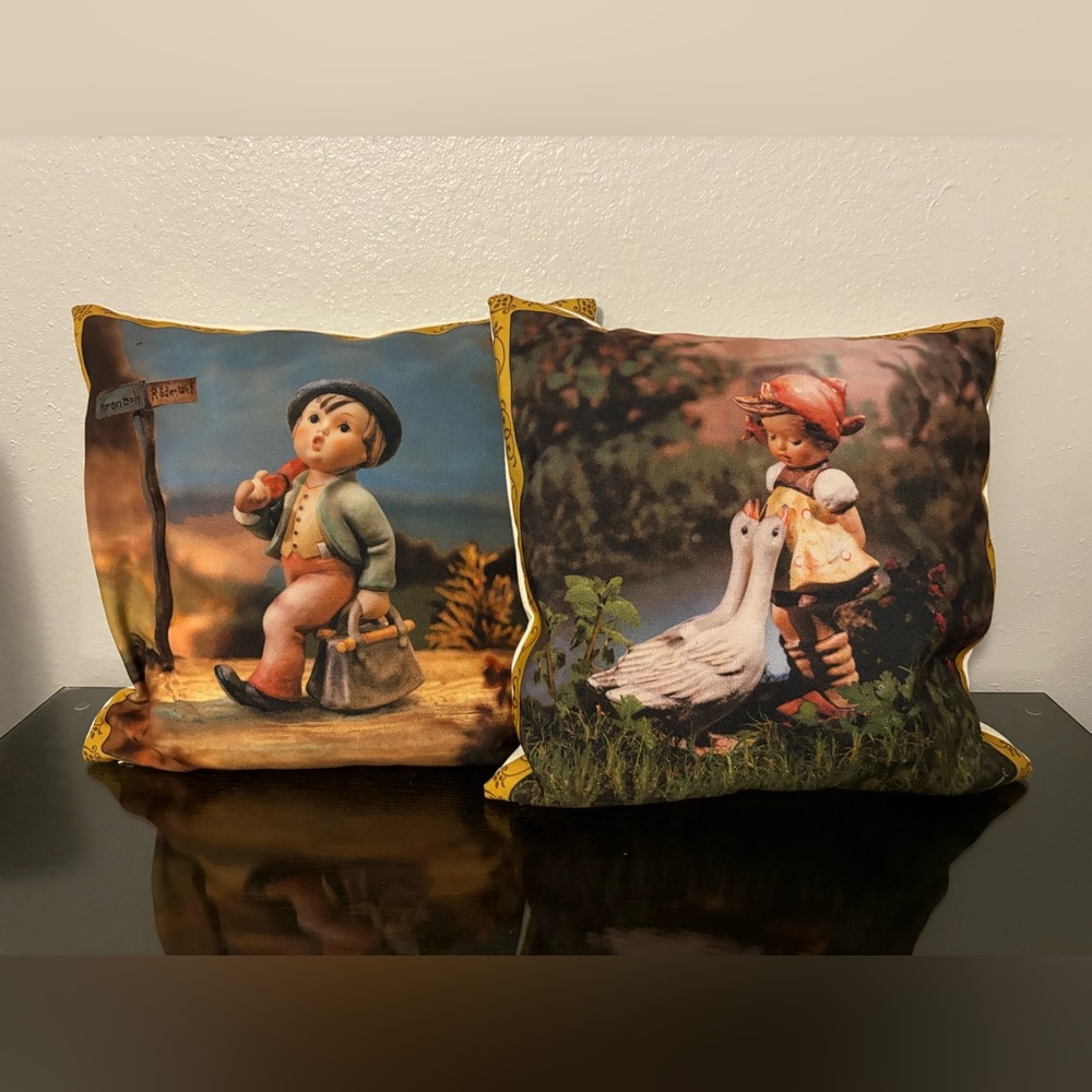 Decorative Throw Pillows - Hummel Figurines